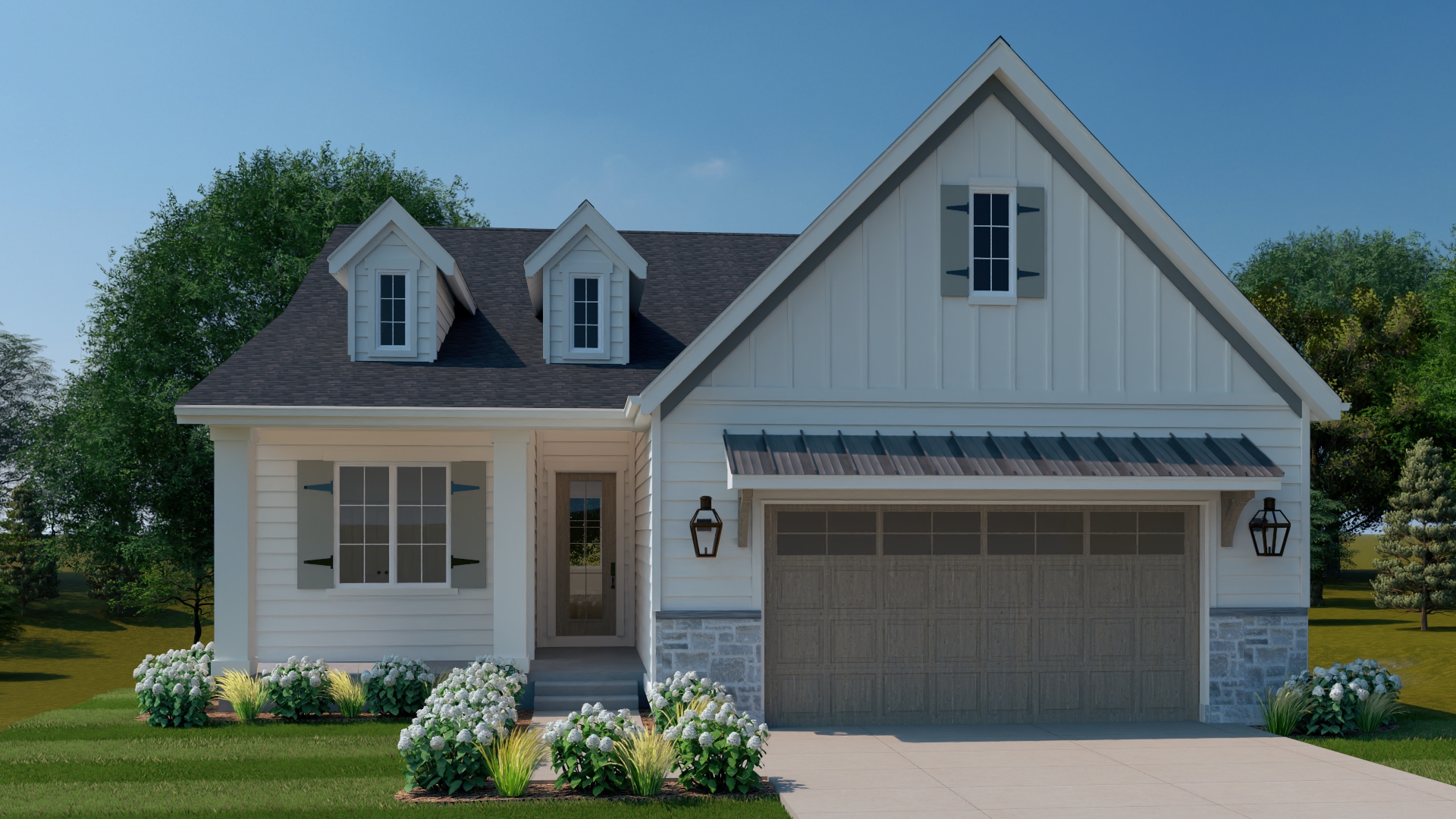 The Regency elevation at Cottages at Pacific Court, Omaha